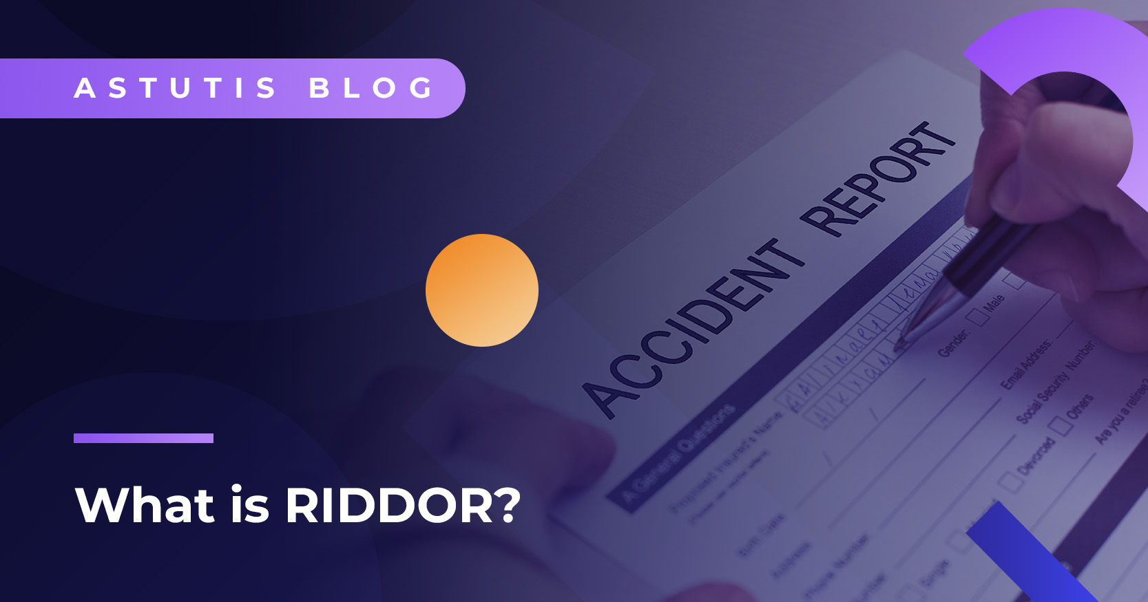 What is RIDDOR? | Free Accident Form Template Image