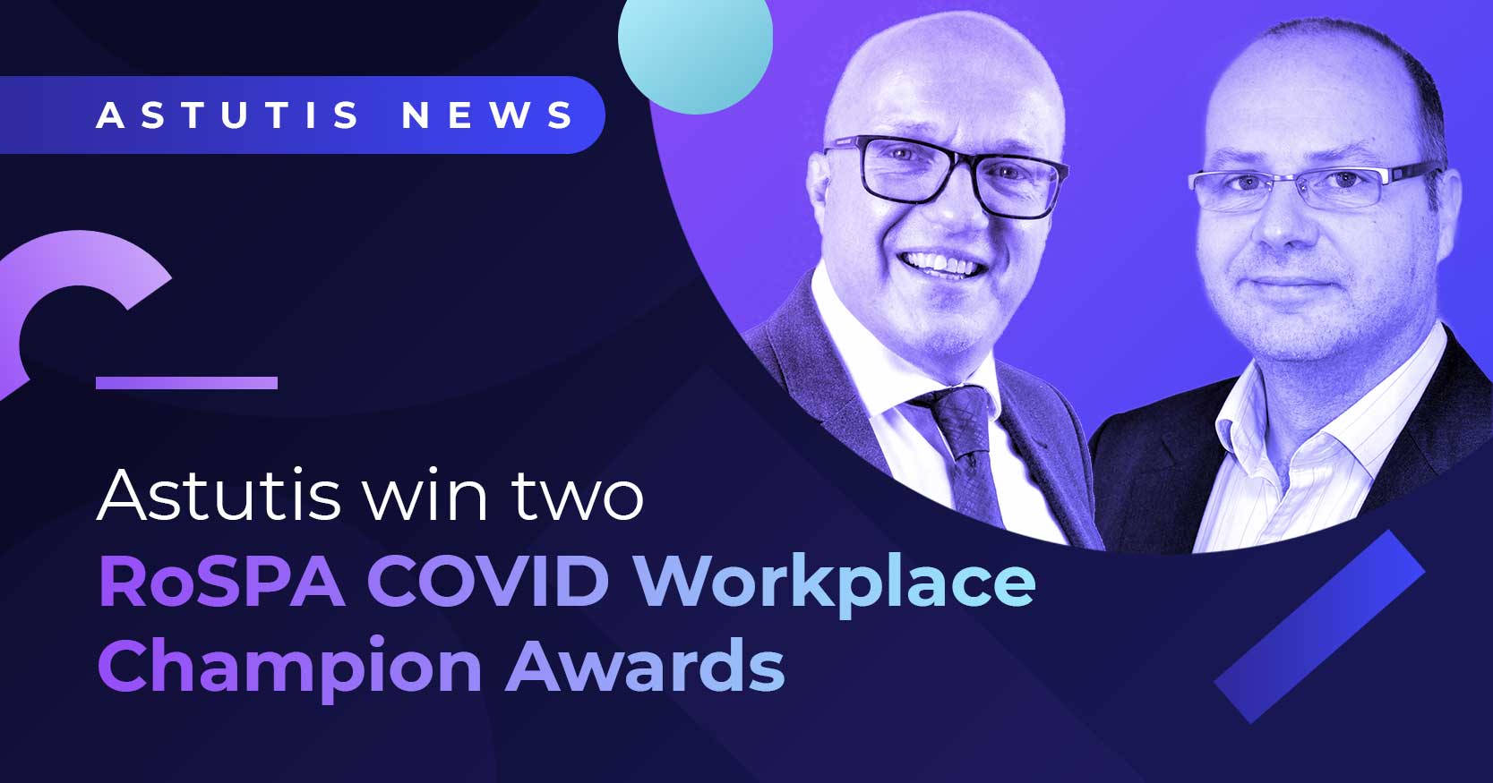 Astutis win RoSPA COVID Workplace Champion Awards Image