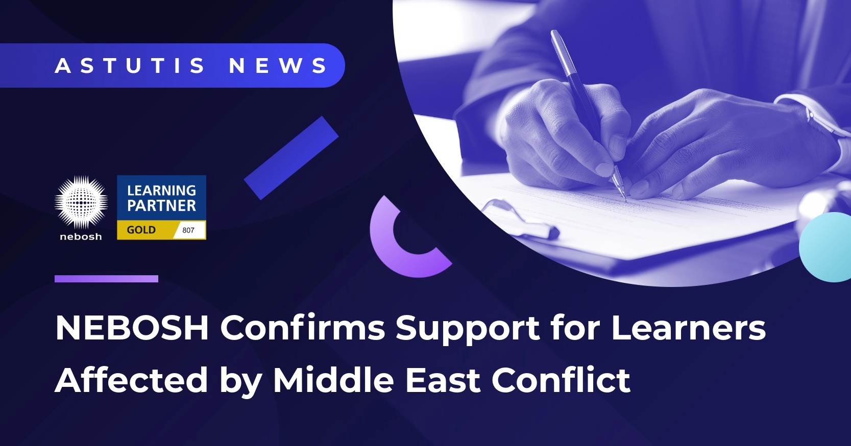 NEBOSH Confirms Support for Learners Affected by Middle East Conflict