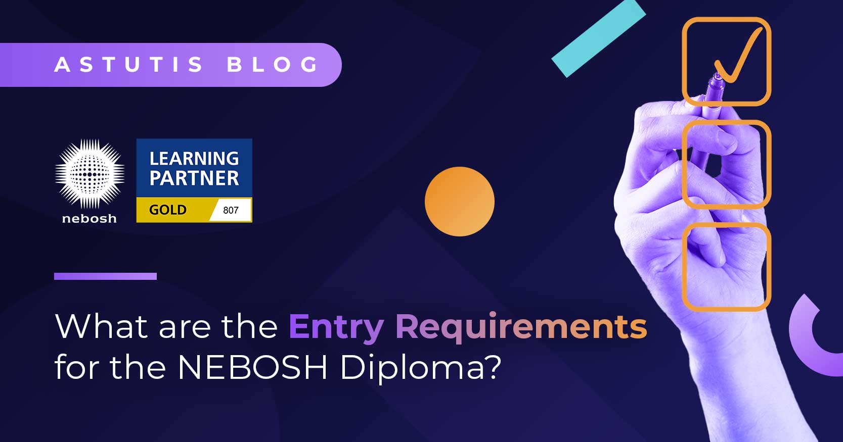 What are the entry requirements for the NEBOSH Diploma? Image