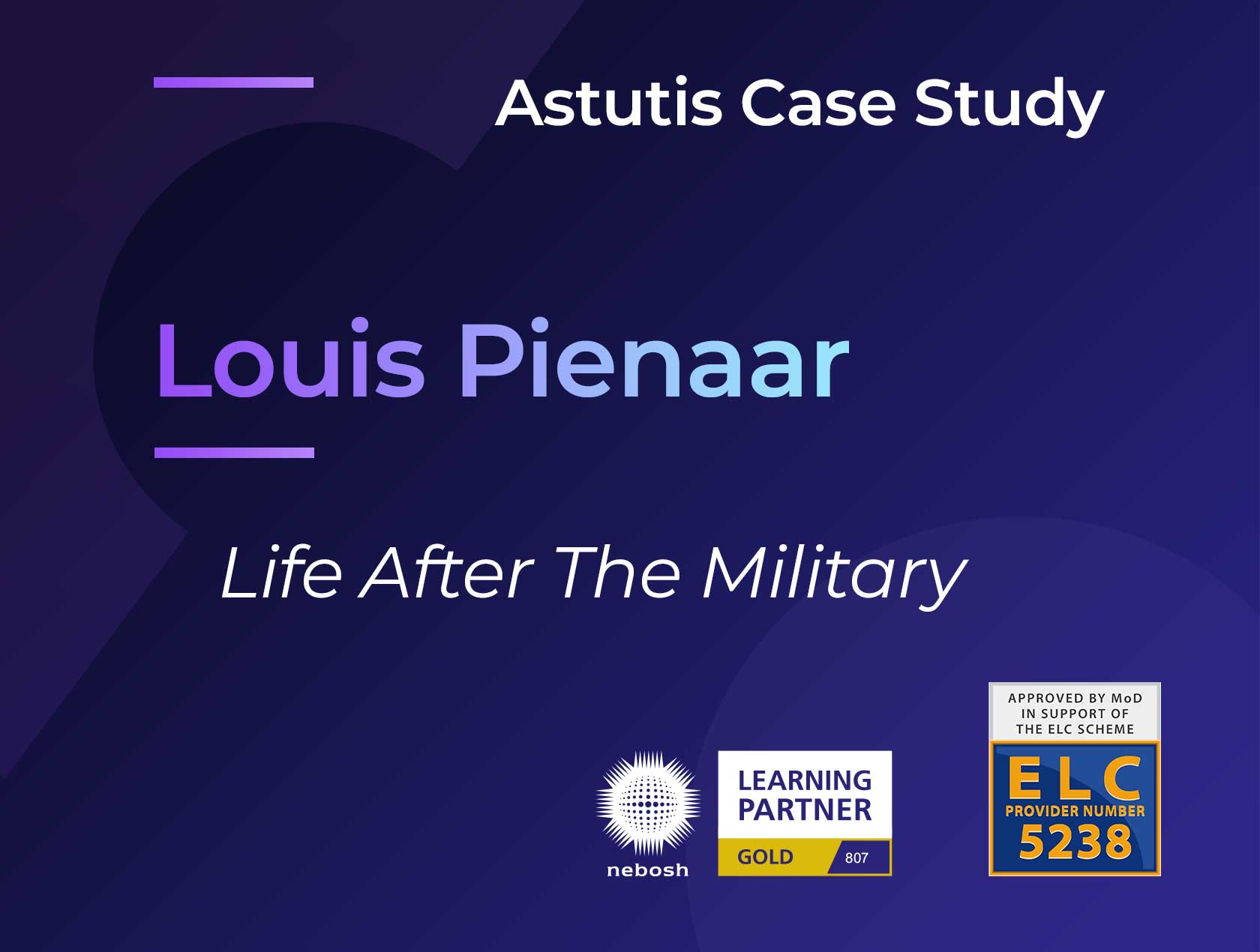 Louis Pienaar: Life After the Military  Image
