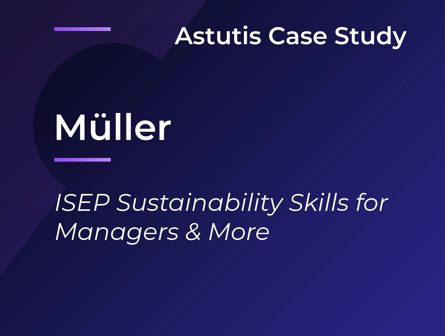 Müller Milk & Ingredients | ISEP Sustainability Skills for Managers & the Workforce